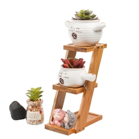 Wood Flower Stand