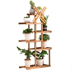Wood Flower Stand