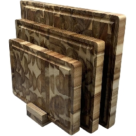 Wood Cutting Board Set